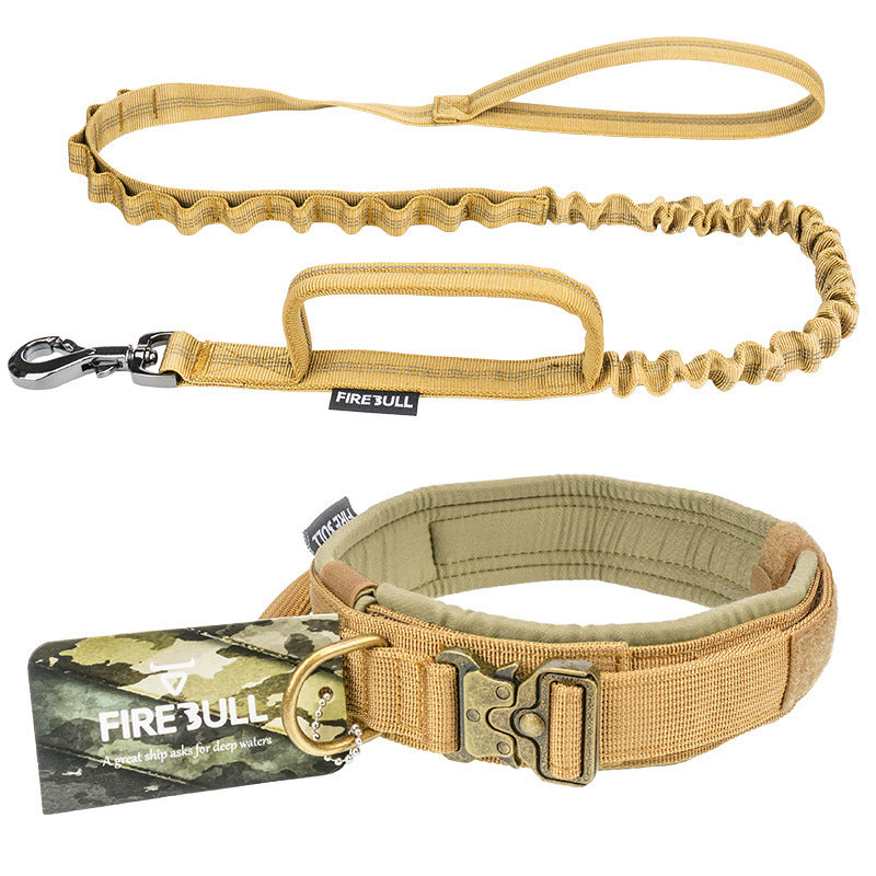 Tactical Pet Collar With Leash