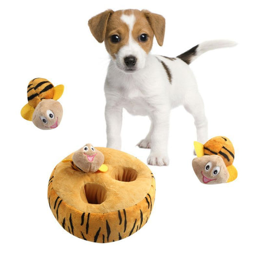 Bee Plush Pet Toy Set