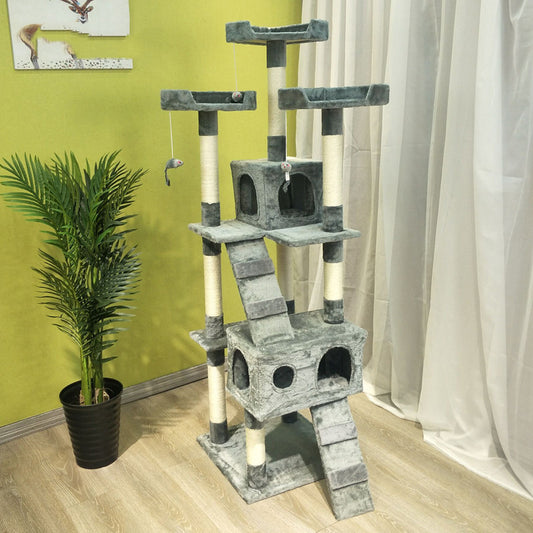 Large Cat Climbing Tree